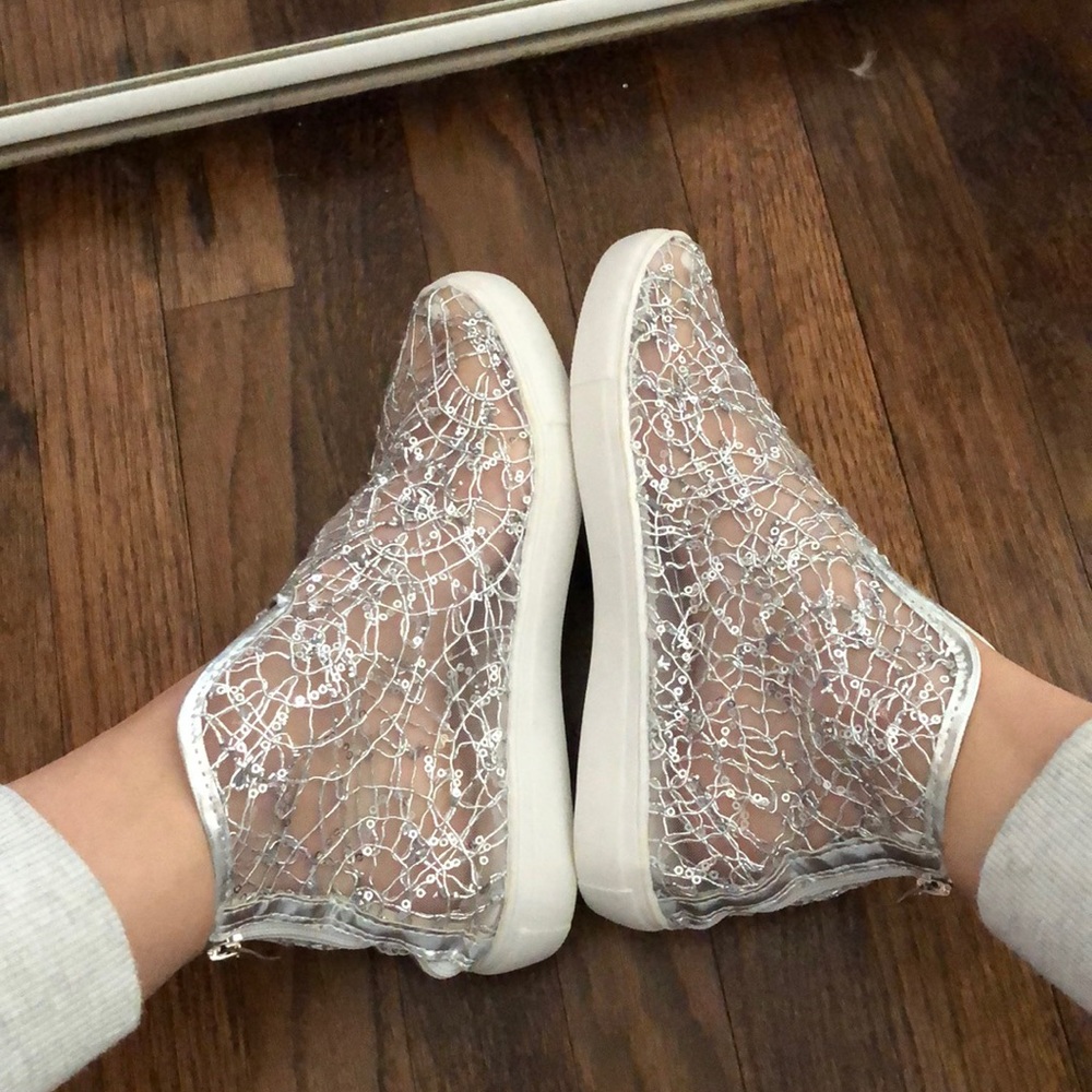 Sequin sneakers